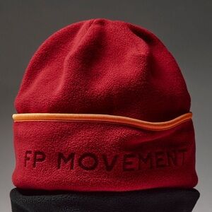 NEW Free People Flat Out Cuffed Beanie Maroon